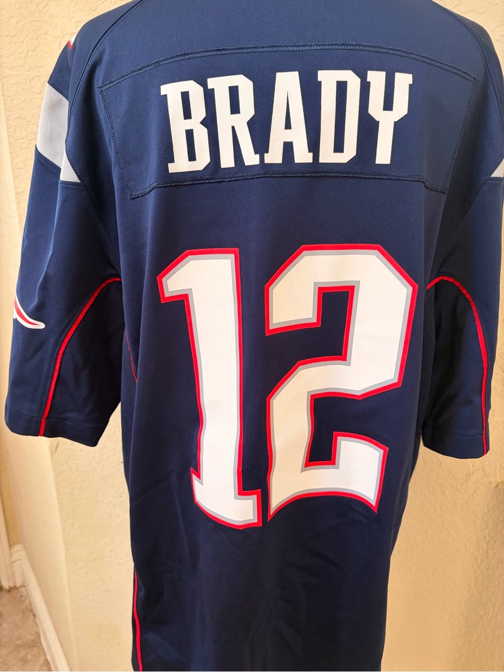 NFL Patriots Navy Blue Team Logo Jersey